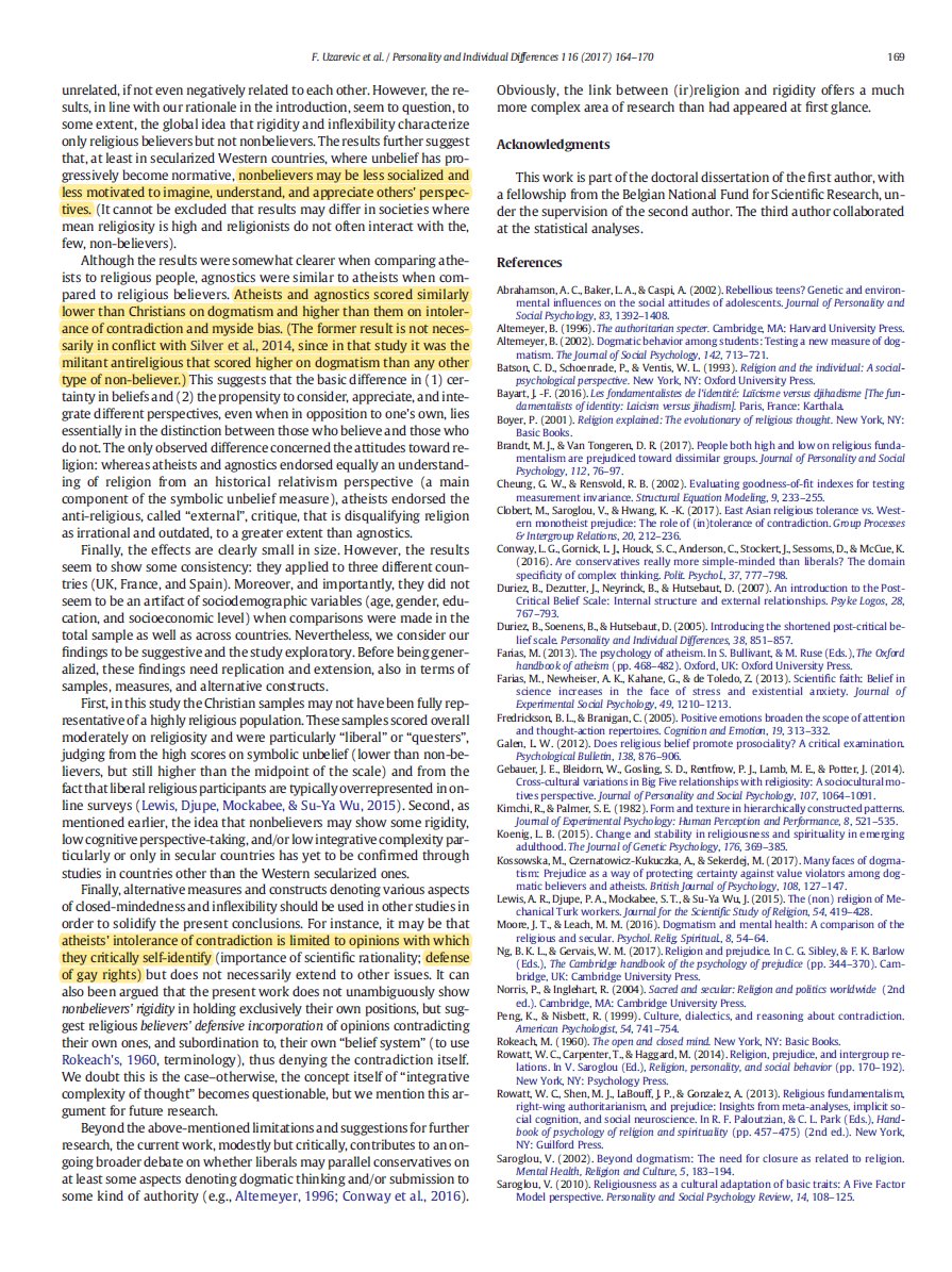 Atheists are more ignorant and more likely to deny facts when they go against their personal political views, when science contradicts their beliefs, for example on the issue of gay rights. https://www.sciencedirect.com/science/article/pii/S0191886917303070