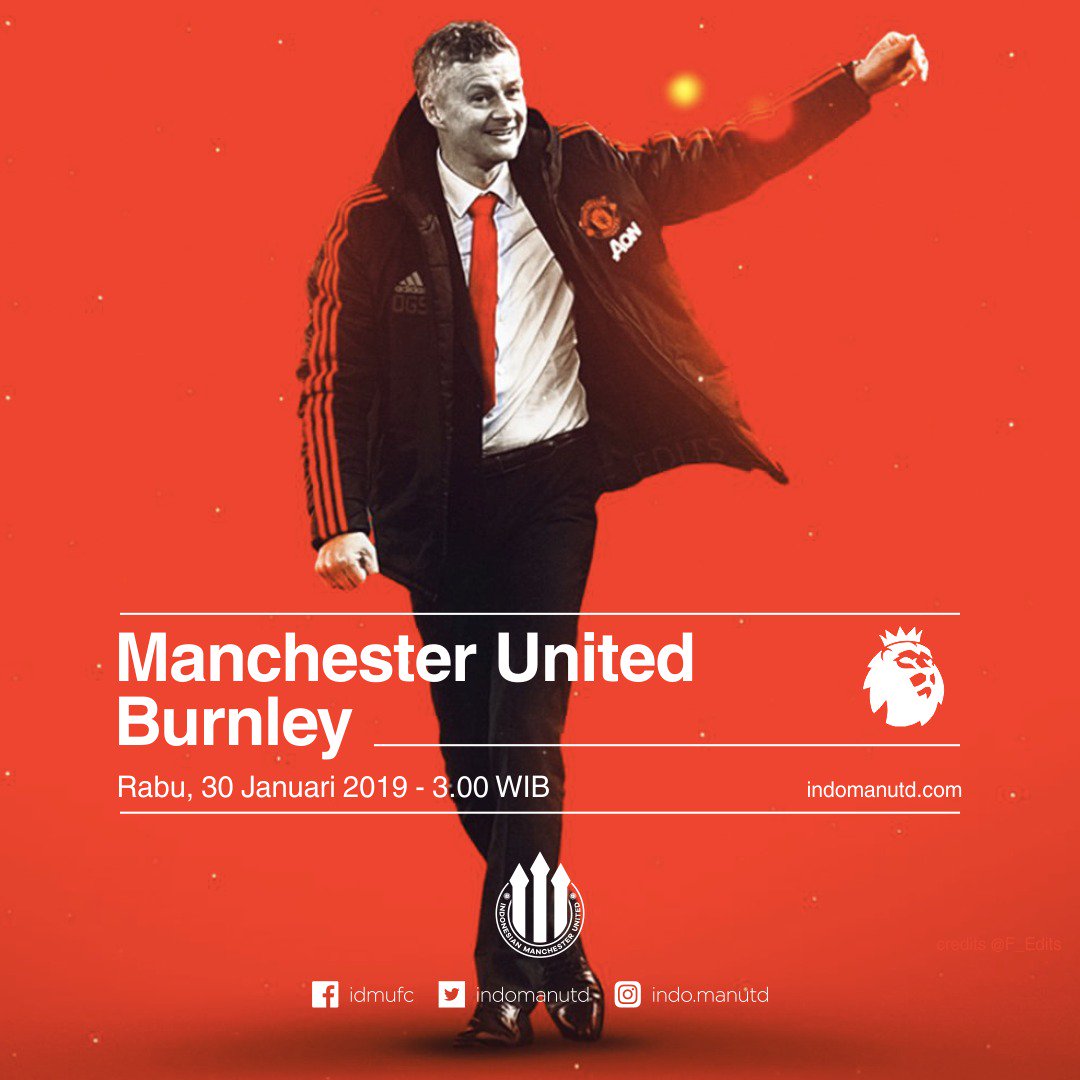 Matchday: 

⚽  Man.United 🆚 Burnley
🏆  Premier League
🏟  Old Trafford
📆  Rabu, 30/1/2019
⏱  KO:  03.00 WIB
📺  beIN sport &amp; RCTI

#matchday #oldtrafford #premierleague #MUFC #manutd #manchesterunited #united #unitedfans #mufcfans #mufcfanpics #indomanutdjogja
