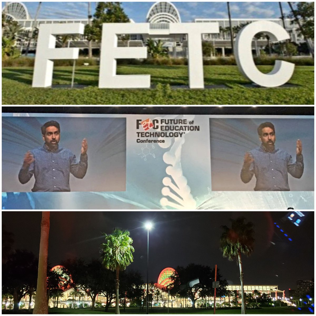 Attending the Opening Keynote by Sal Khan, founder and owner of Khan Academy