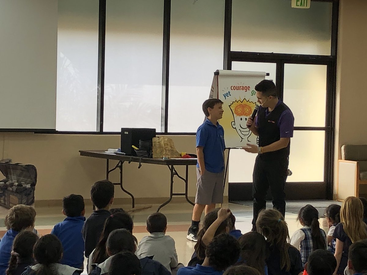 drexelsd's tweet photo. Today, SKDA students enjoyed the “NED Show: Mindset Mission”to begin Catholic Schools Week! Celebrating community. Learning &amp; growing together. #NED #PowerOfYet #enCourage #DoYourBest @TabaldoOnTech @DioceseSDschool @CathSchoolNews #Leadership #CSW2019 https://t.co/kAsgSwVwLM