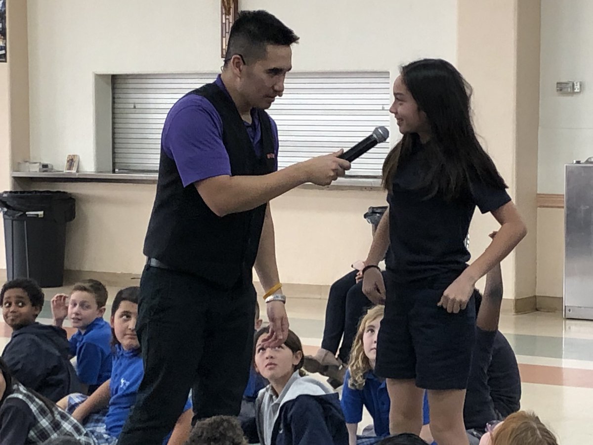 drexelsd's tweet photo. Today, SKDA students enjoyed the “NED Show: Mindset Mission”to begin Catholic Schools Week! Celebrating community. Learning &amp; growing together. #NED #PowerOfYet #enCourage #DoYourBest @TabaldoOnTech @DioceseSDschool @CathSchoolNews #Leadership #CSW2019 https://t.co/kAsgSwVwLM