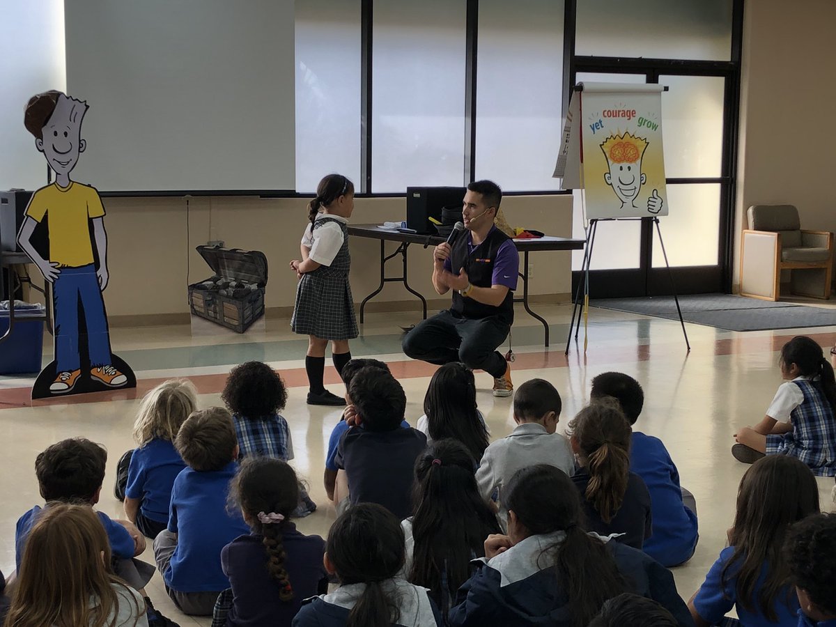 drexelsd's tweet photo. Today, SKDA students enjoyed the “NED Show: Mindset Mission”to begin Catholic Schools Week! Celebrating community. Learning &amp; growing together. #NED #PowerOfYet #enCourage #DoYourBest @TabaldoOnTech @DioceseSDschool @CathSchoolNews #Leadership #CSW2019 https://t.co/kAsgSwVwLM