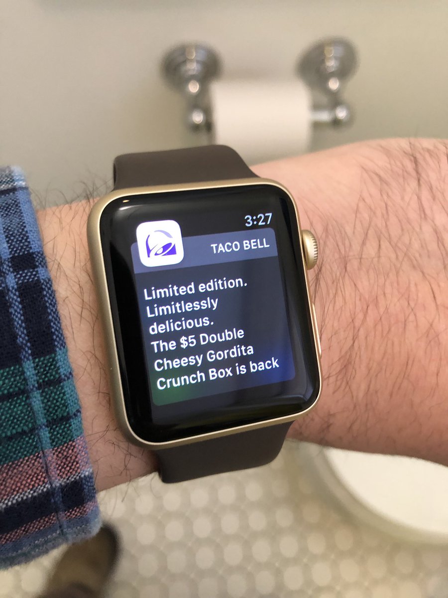 I wear an Apple Watch so I can get quick access to critical information that I need to make decisions #tacobell