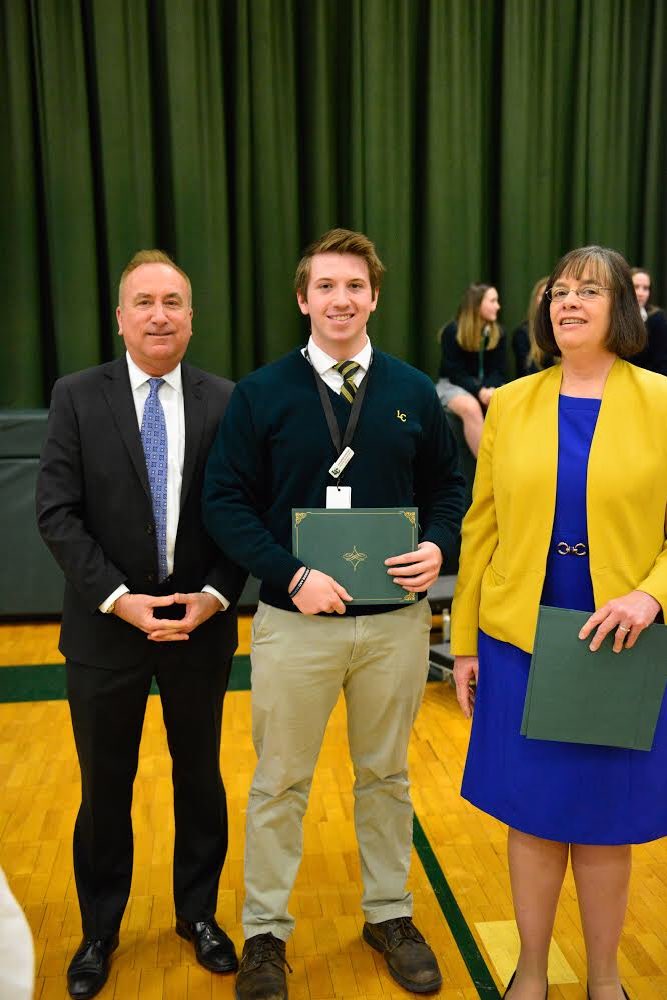 LCCrusaders's tweet photo. Congrats to our essay winner “What Catholic Schools Mean To Me” Connor Flanegan ‘21 @CYOCorpus @corpuschristi_s with @AOPS_Schools Mr Molnar and Dr Rigby #CSW19 #CSWLC @NCEATALK @ArchPhilly @LCHS_Activities @LCCrusaders https://t.co/gKGrp7gR7x