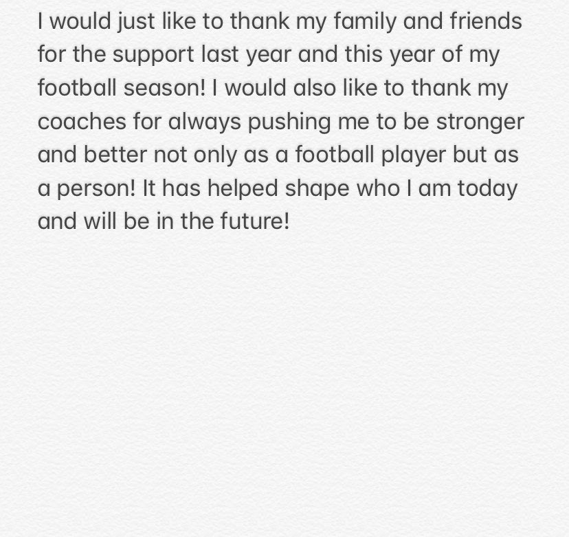 Daytonporter4's tweet photo. Iβd like to announce that I have committed to playing football for BHSU. #FearTheSting #BHSUFootball @Coach_Jay_Smith https://t.co/e3VAspThg6