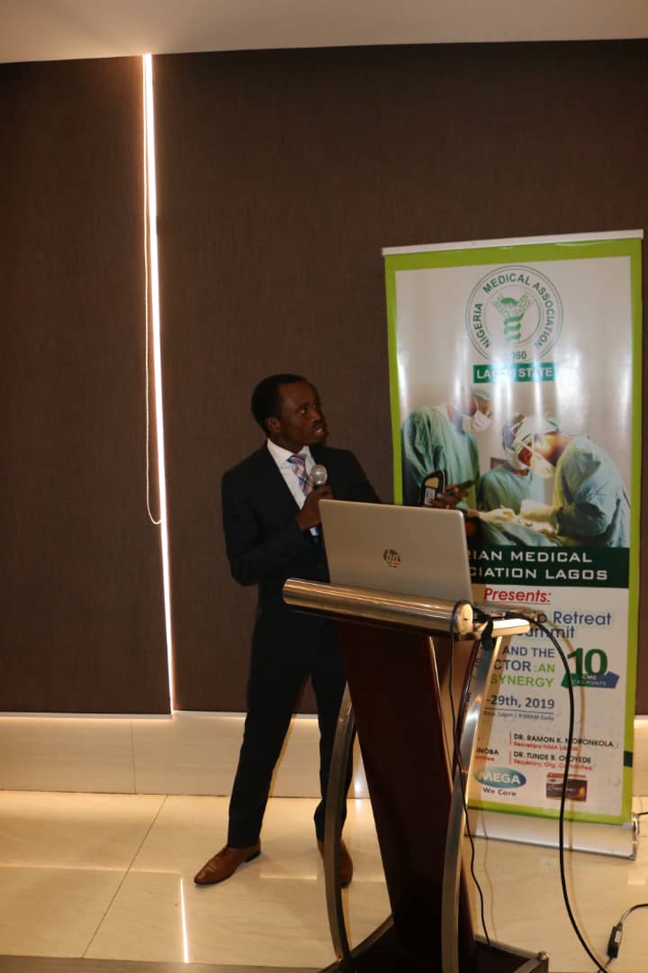 DrJayeoluwa's tweet photo. It was a rare privilege to share with the intelligent and hardworking doctors of Lagos br of Nigerian Medical association. We all agreed that Africa carries 25percent of global disease burden and leveraging on technology like #kardioscreen will democratise care. @FutureHealthXpo https://t.co/FY9wWc6zY0