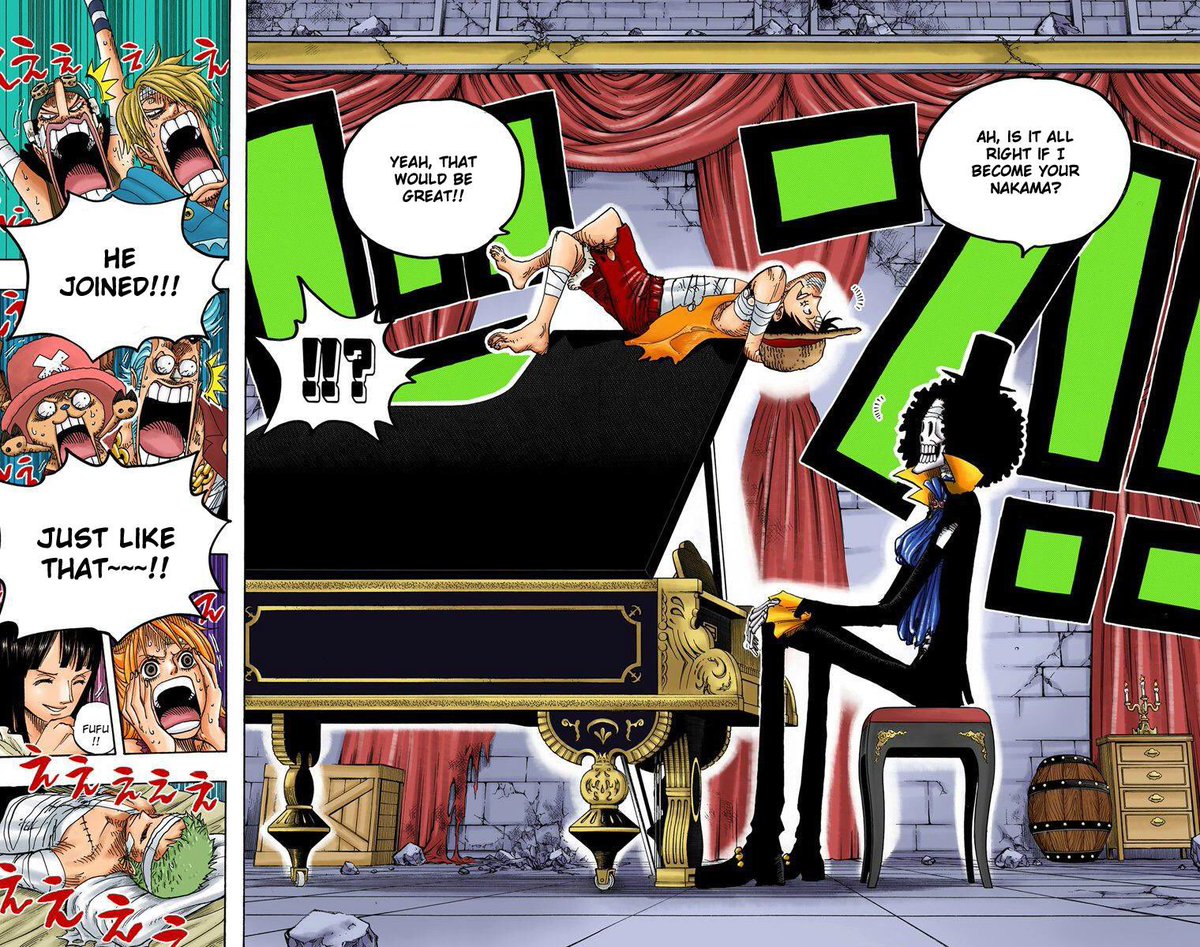 Sticker Brook Has Joined The Straw Hat Pirates Stickersonepiecejourney Onepiece