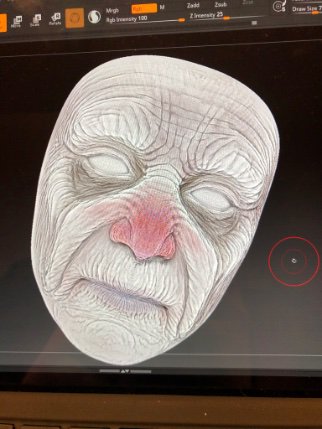 mrm_design's tweet image. Adding some age related discolouration to my sculpt for my Twilight Years Camera Effect / Filter. 
#zbrush #cameraeffect #sparkar #augmentedreality #ar #filter #lens