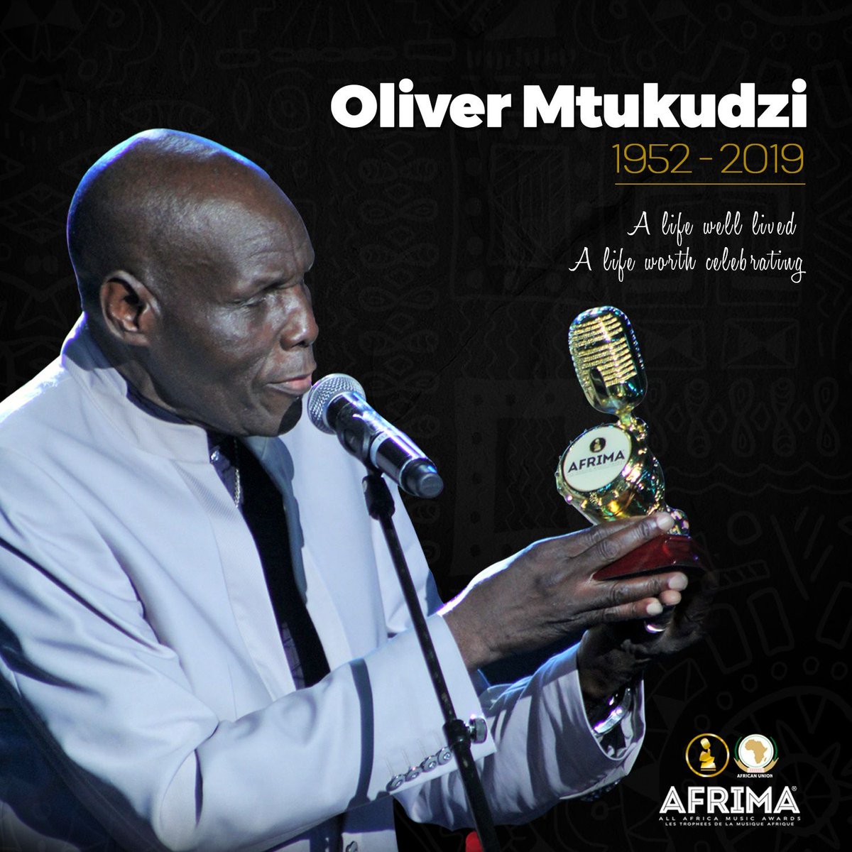 Oliver Mtukudzi 1952 - 2019