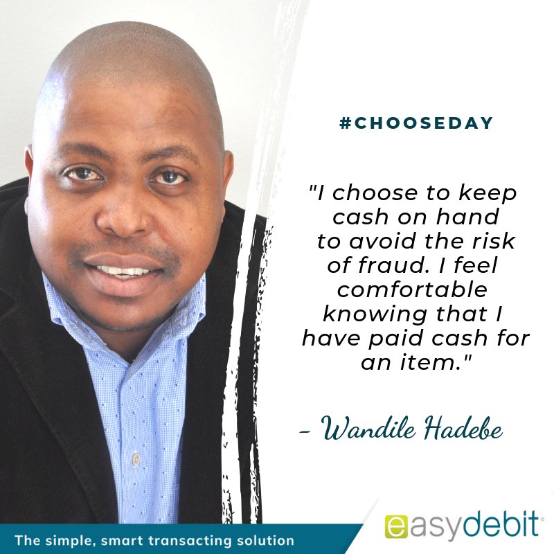 easydebitsa's tweet photo. It's #ChooseDay and today we asked some of our staff if they prefer keeping cash on hand or rather using their bank card to pay for everything. 
Have a look at what some of them had to say.
#TeamEasyDebit https://t.co/e6p4DWxwDT