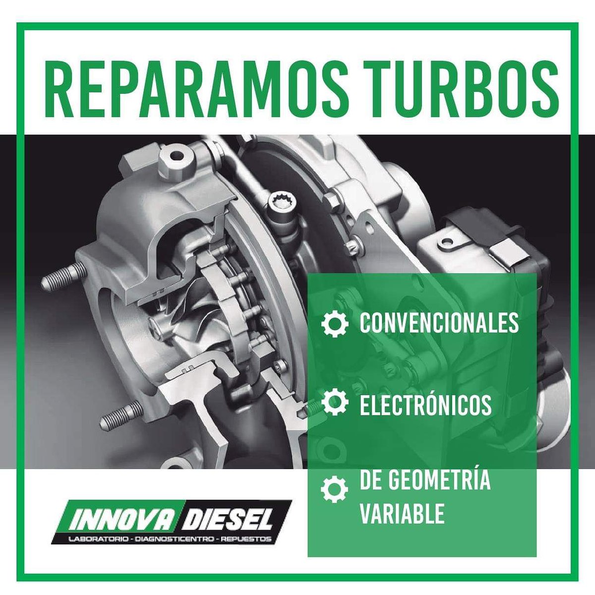 innovadieselsas's tweet photo. En INNOVA DIÉSEL 🏢 realizamos el mantenimiento y reparación de turbos convencionales eléctronicos y de geometría variable! 🚘 Acércate y pregunta por nuestros servicios #dieselengine #diesel #motordiesel #inyecciondiesel #innovadiesel #especialistasdiesel #turbos #turbosdiesel https://t.co/oX30Bn7jcH