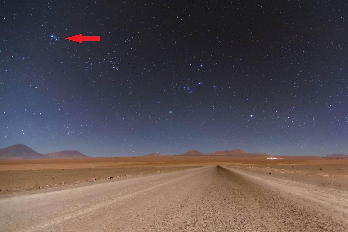 SpaceCraftone's tweet photo. Durante suas observações do céu noturno você já observou essa "manchinha Branca" próxima da constelação de Orion?  

(c) S. Otarola/ @ESO https://t.co/DFUTFnwKo2