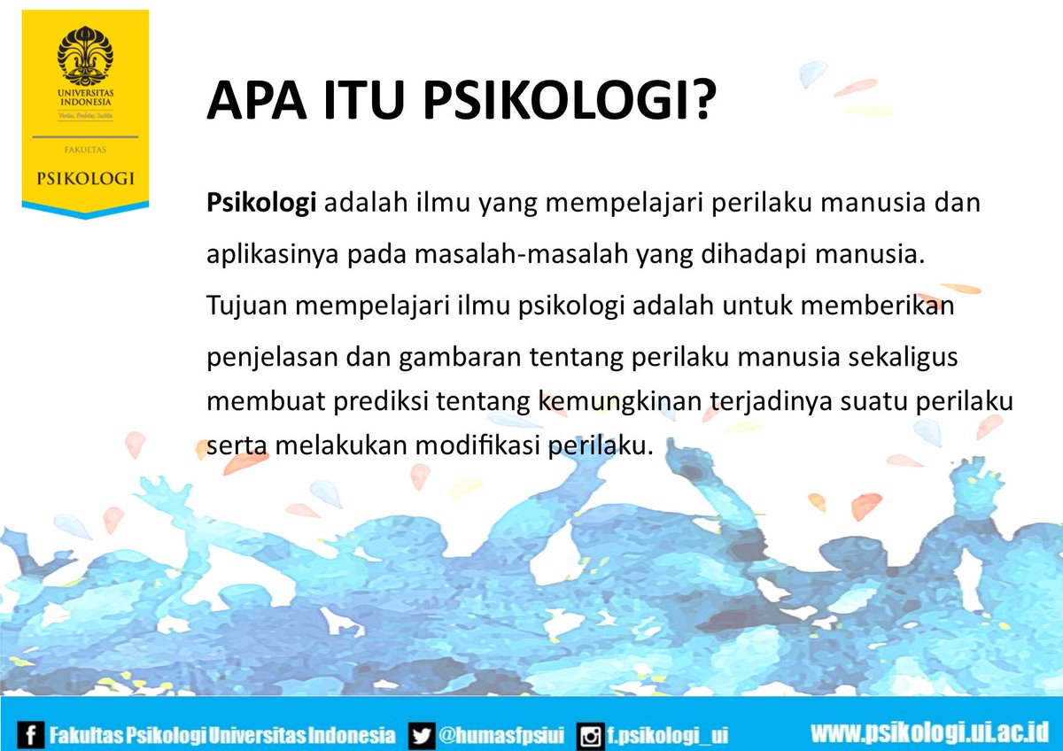 psikologi_ui's tweet photo. #fakultaspsikologiui #fpsiui https://t.co/Jt8fV1lwRt