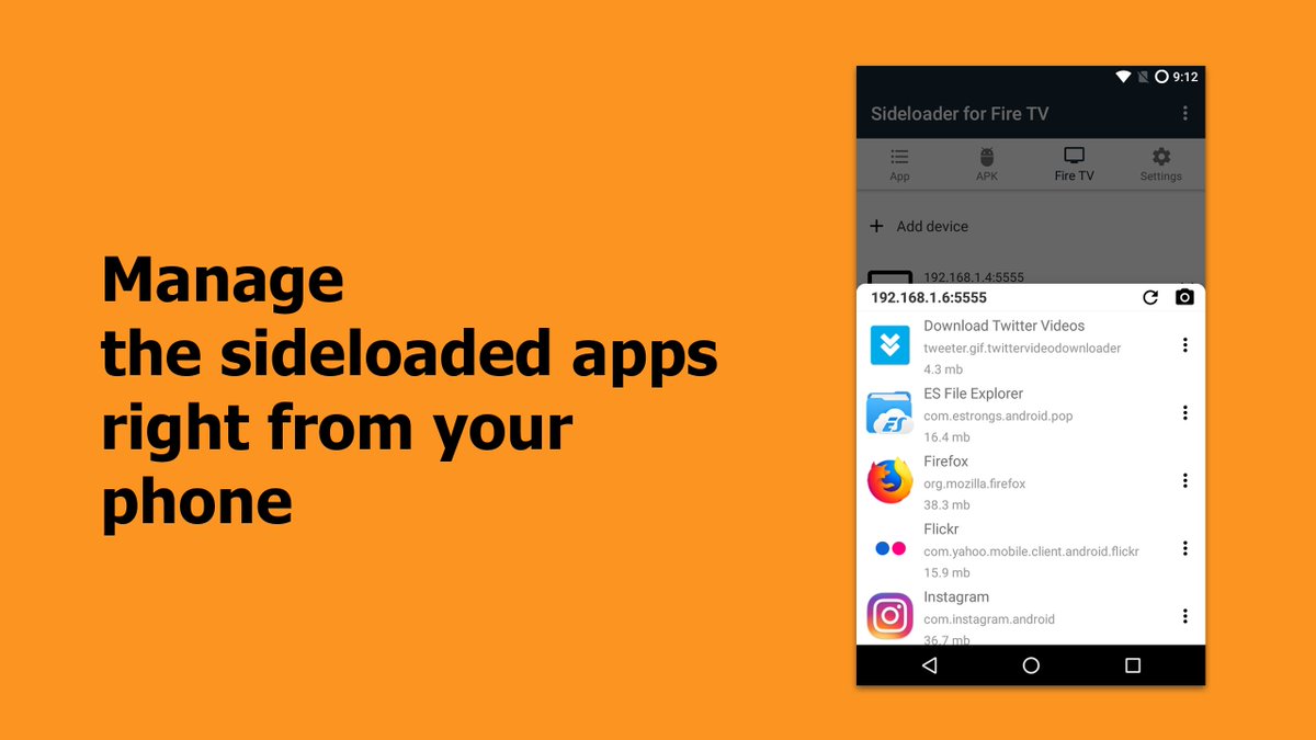 twdownloader's tweet photo. Hello everyone,
If you have an Amazon Fire TV or Stick device and want to install more apps, this app is for you:
https://t.co/UEpMOWOyM4
With this app, you can install any apps that you want to Amazon Fire TV or Stick, launch and manage them right from your phone or tablet. https://t.co/6aOf5eqIaU