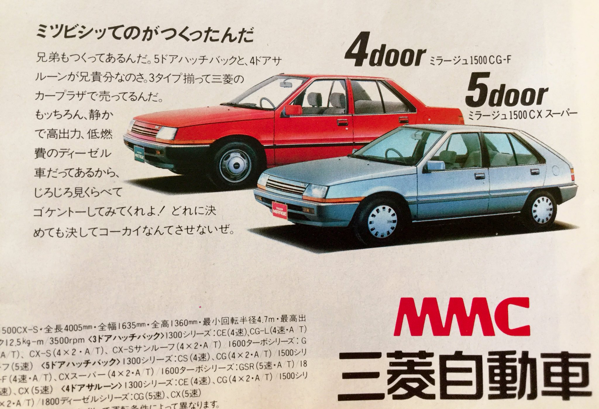 忌野清志郎 こんどのミラージュ こんどのMIRAGE デッドストック デニスホッパーに忌野清志郎にエリマキトカゲまで！ 「三菱って