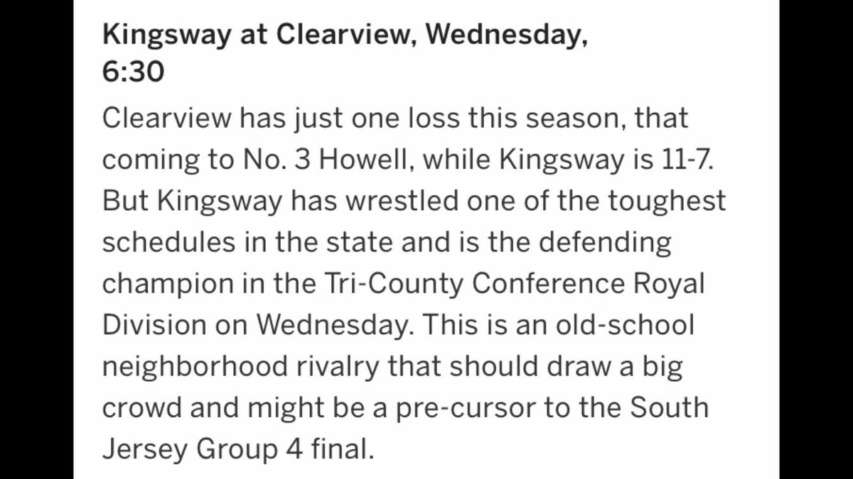 KingswayWrestle's tweet photo. This about summarizes it.  Tickets go on sale at 5.  JV at 5:30, Varsity at 6:30.  Don’t be late.  Wear black.  Come ready to breath fire!  @Dragons_AD @Kway12thman https://t.co/0c5dqAwM6v