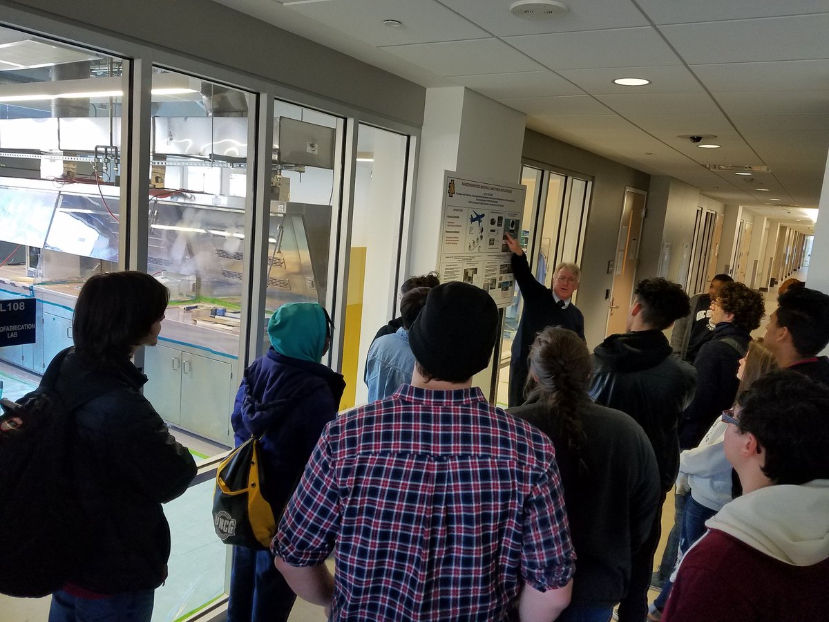 UNCG_URSCO's tweet image. #UNCGWay STAMPS students tour research facilities at #JSNN and explore new possibilities through imagination