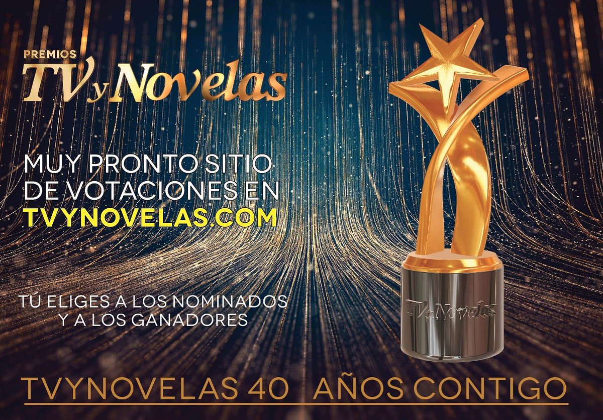 TVyNovelasMex's tweet photo. Próximamente #PremiosTVyNovelas https://t.co/VM3AogoWx6