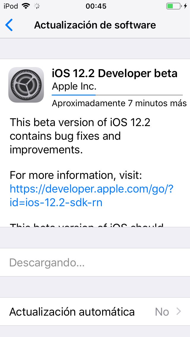 damiantiscornia's tweet image. #IOS122 beta