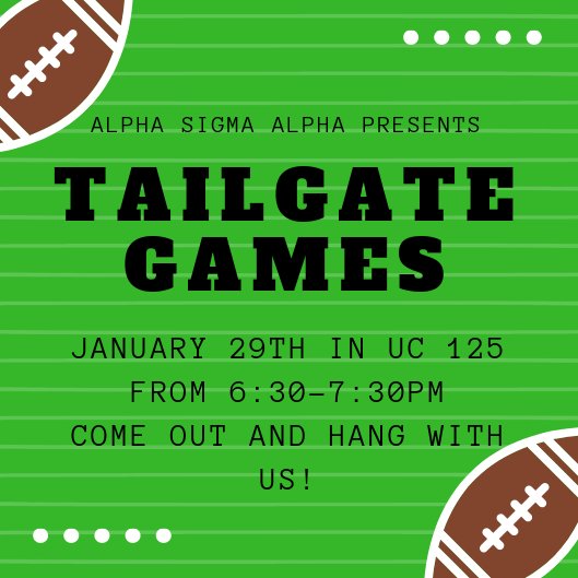ASA_TAMUT's tweet photo. Come enjoy some fun games and FREE FOOD with the girls of Alpha Sigma Alpha! https://t.co/FI4E9gPqe5