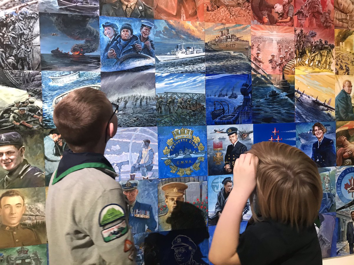 2Scouter's tweet image. 227 Douglasdale Cubs had a great evening at the Military Museum for their youth lead chosen activities of learning about explosive threats and Canada's Air Force. #scoutsdostuff #scouterlife