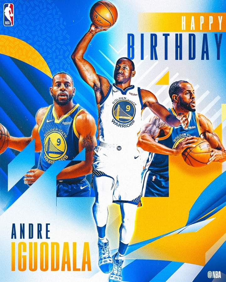 Join us in wishing Andre Iguodala of the Golden State Warriors a HAPPY 35th BIRTHDAY! 