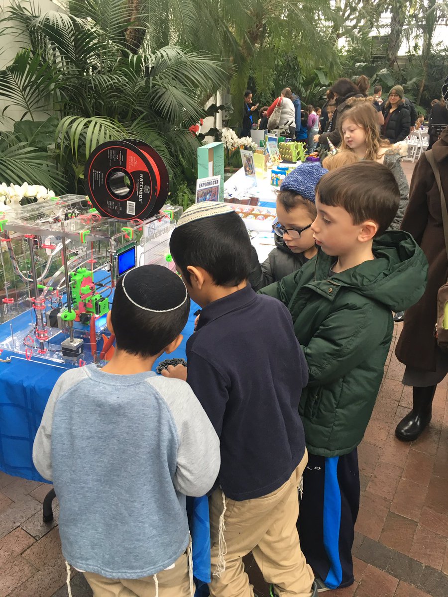 NikkiMillerCTA's tweet photo. Great day to celebrate Tu B’Shevat at Franklin Conservatory with @PJLibrary @sherszage #columbustorahacademy #happybirthdaytrees #3Dprinter https://t.co/27PQ7dOvfr