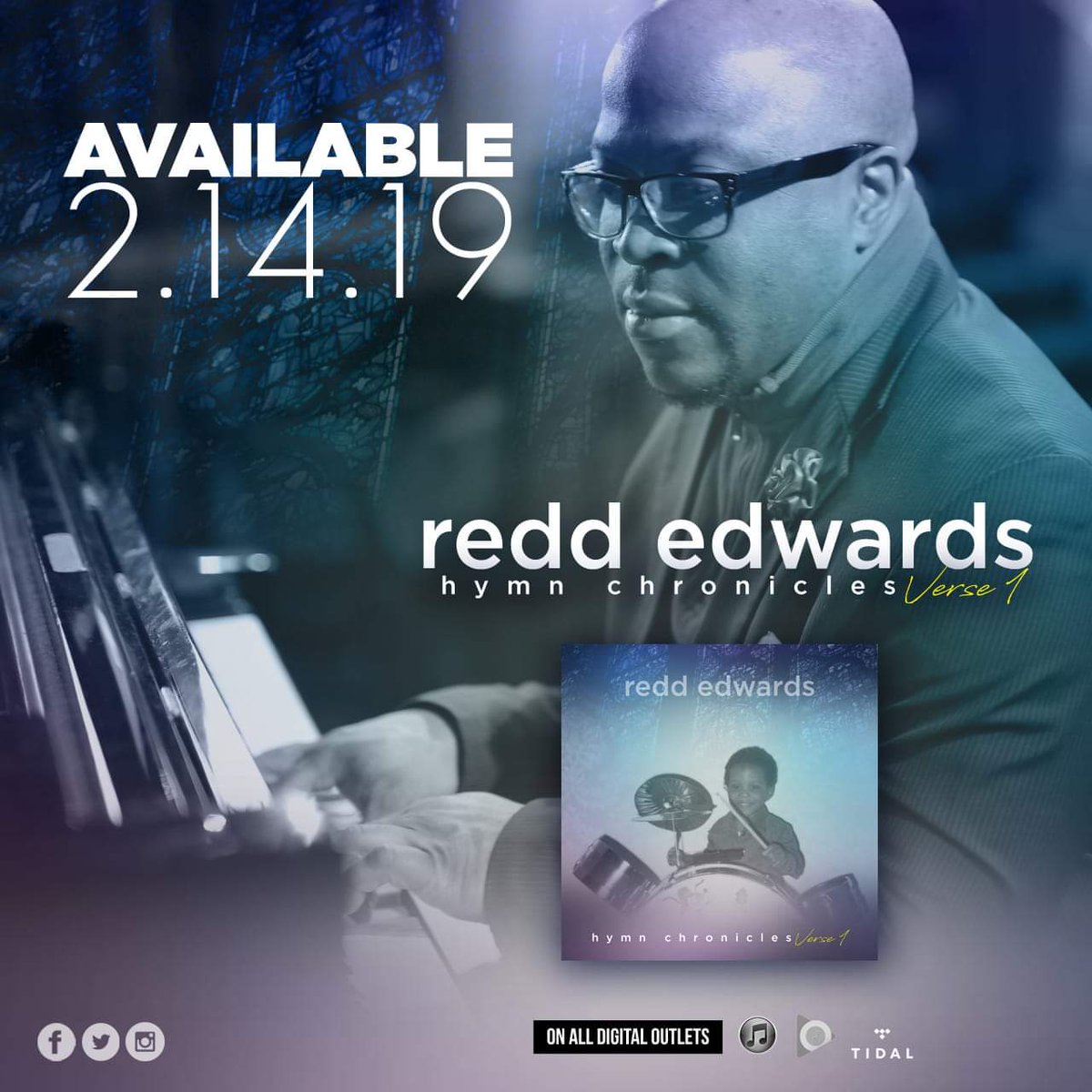 ReddEdwards's tweet image. So excited To #Share #GreatMusic with the world!!!!! #Hymns #HymnChronicles #Verse1