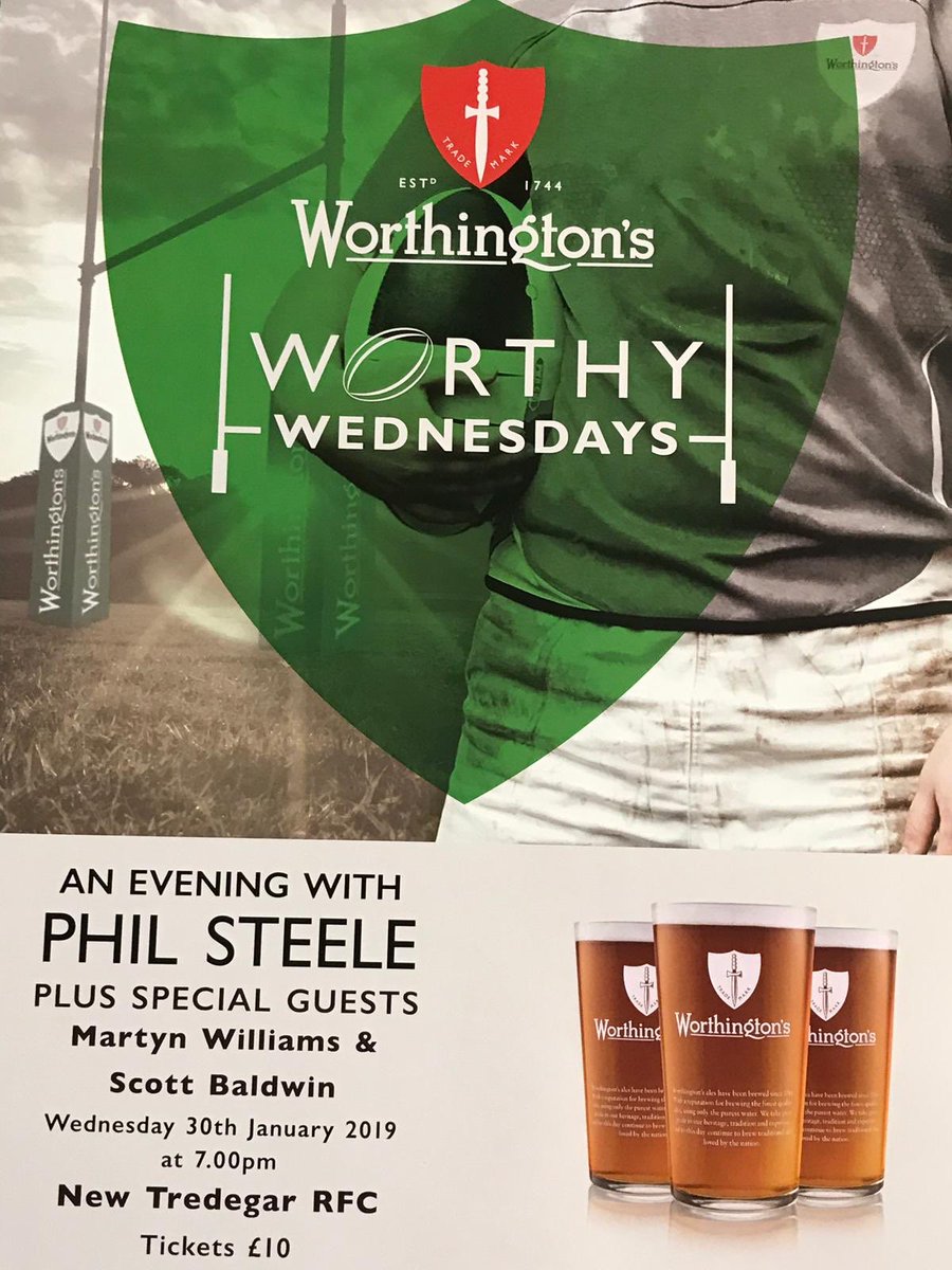 New Tredegar RFC (@newtredegarrfc) on Twitter photo All tickets sold so the final count down is in untill we welcome <a href="/philsteele1/">Phil Steele</a> and his butties @martynewilliams <a href="/scottbaldwin2/">Scott Baldwin</a>
Bring your wallets boys All tickets sold so the final count down is in untill we welcome <a href="/philsteele1/">Phil Steele</a> and his butties @martynewilliams <a href="/scottbaldwin2/">Scott Baldwin</a>
Bring your wallets boys