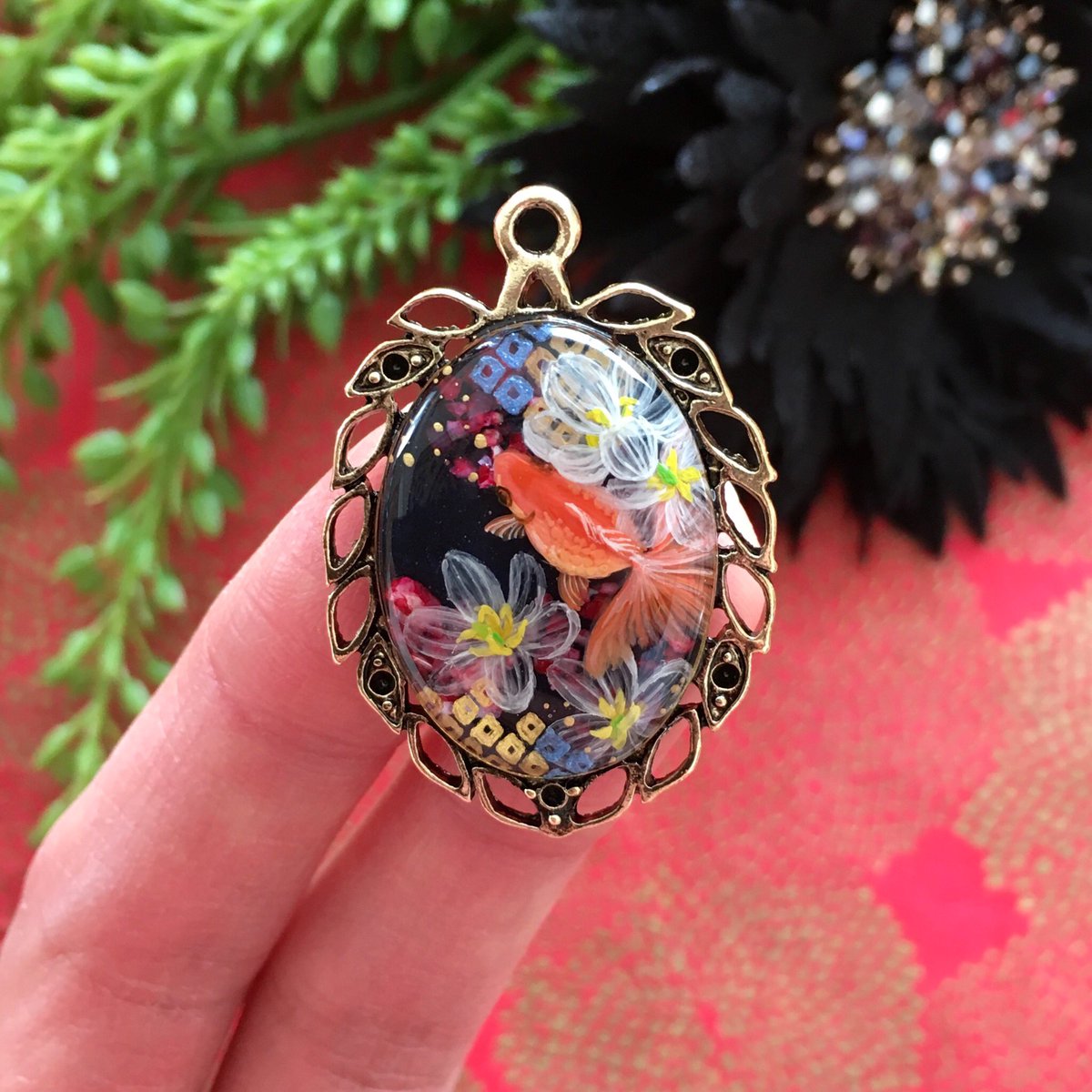 手描きレジン 手描きレジン