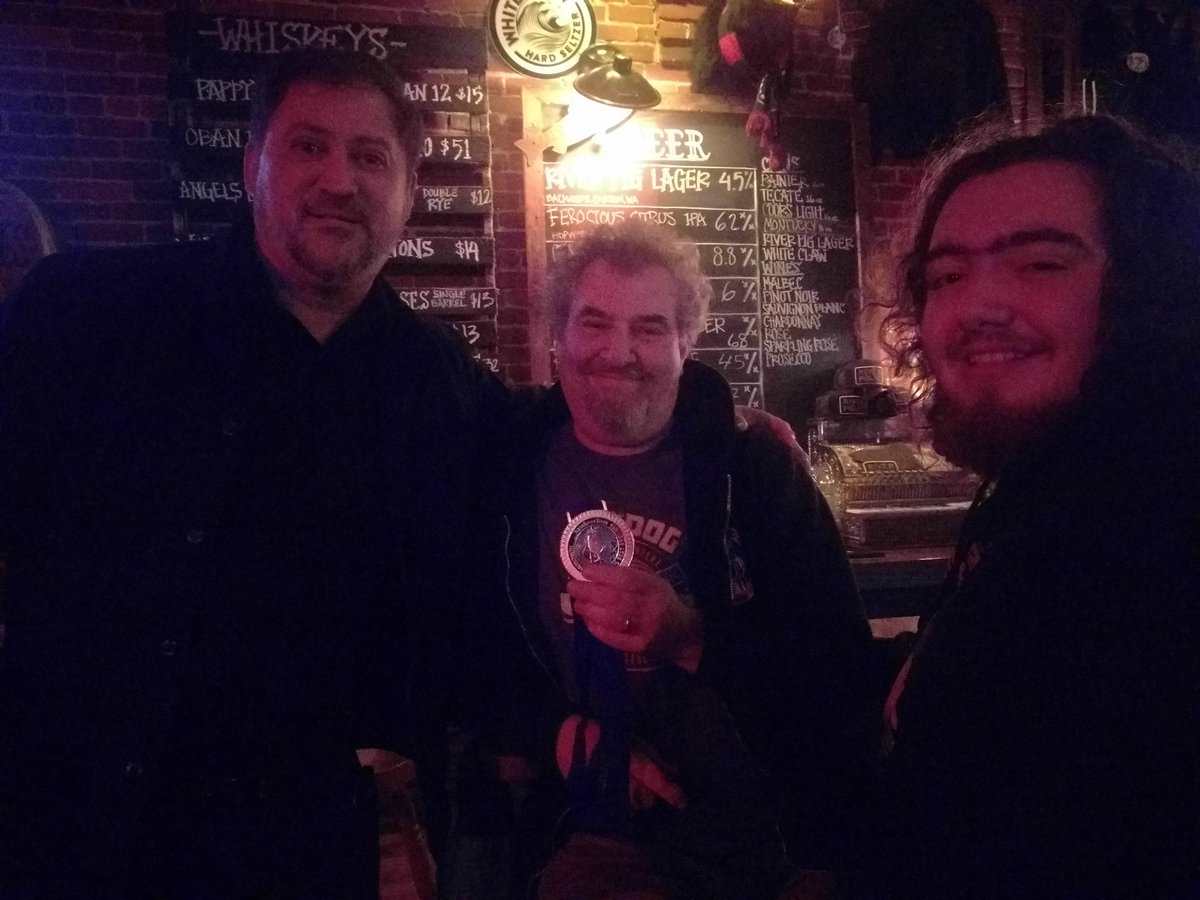 MrsRateBeer's tweet image. Very excited to pass along a Top 100 Brewers award in person to Allan &amp;amp; Issac from Hair of the Dog in Portland #51 /2018!
