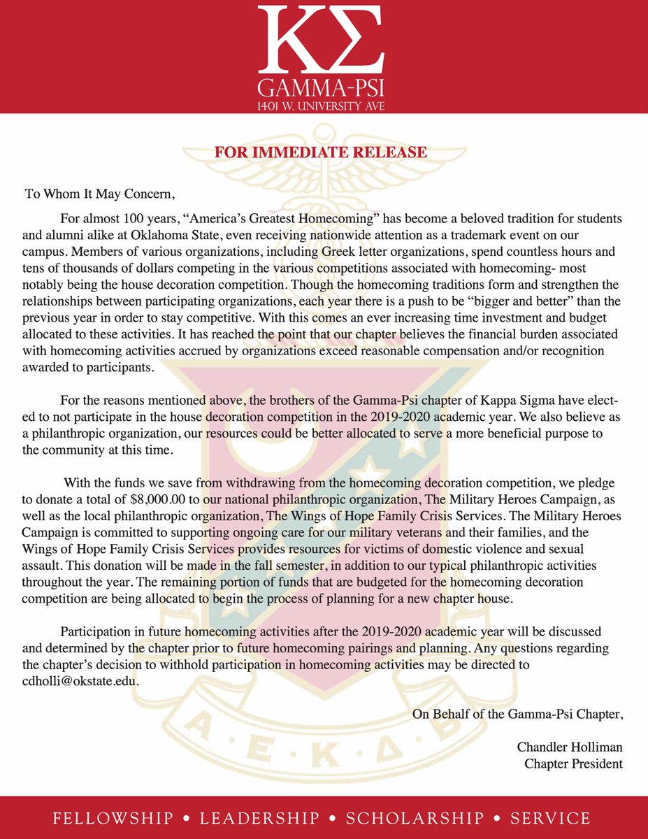 OSU Kappa Sigma tweet media