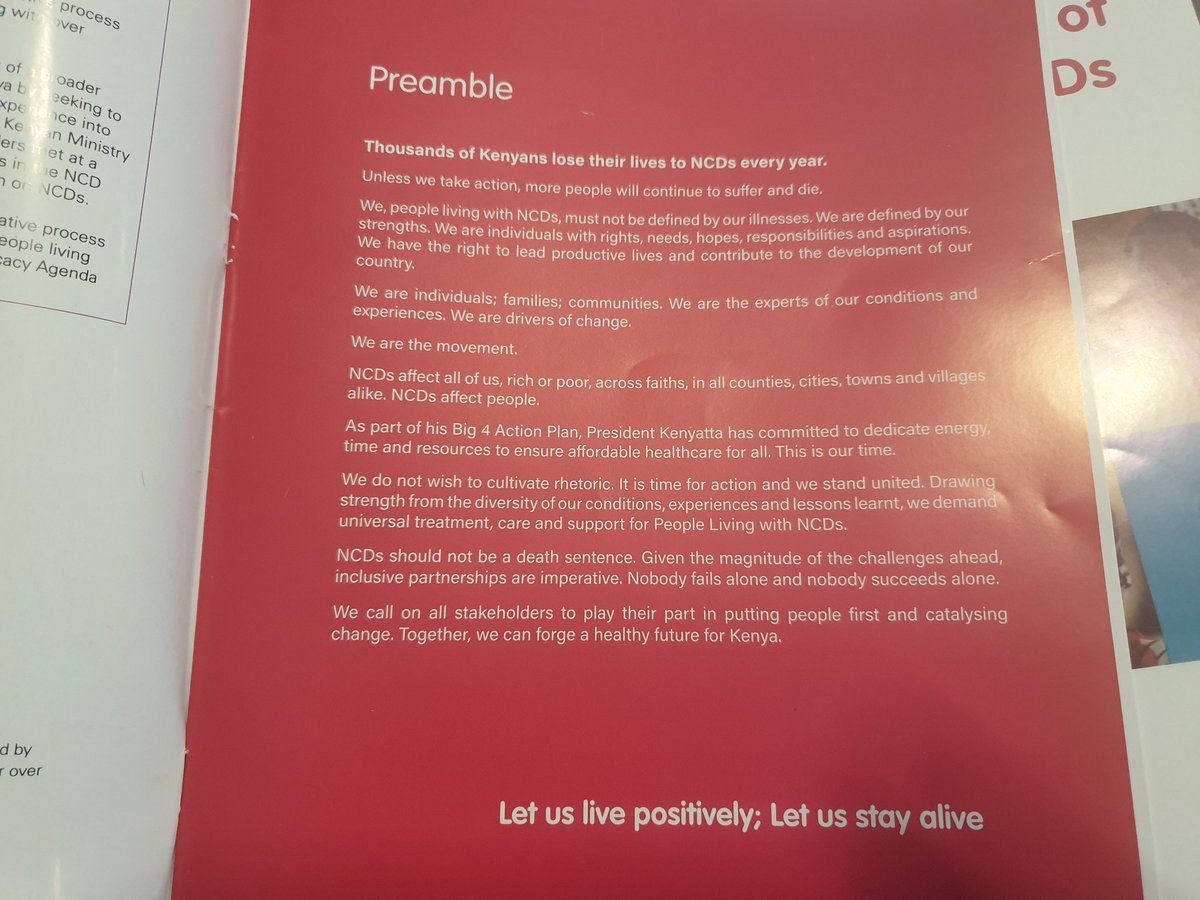 What do PLWNDCs have to say? Let us live positively, let us stay alive! @KEHPCA @APCAssociation @whpca @DuncanRights @msclairemorris @DrAsaph #tuongeeNCDs