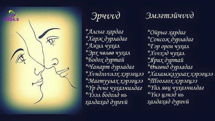 Эр бас эм хүйсийн сэтгэлгээний ялгаа гэнэ