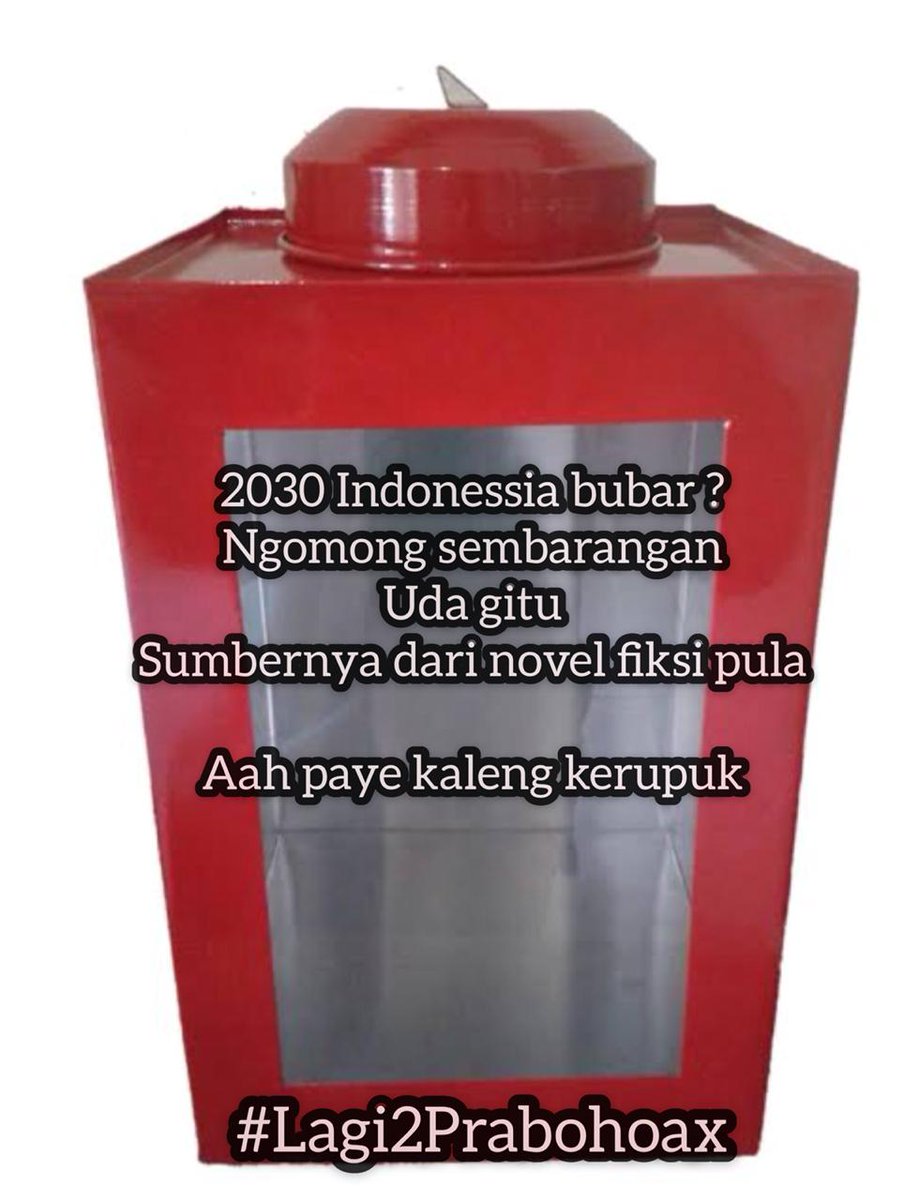 Bicaralah dengan data dan fakta, Jangan HOAX #lagi2prabohoak
<a href="/WawanPurwandl/">Wawan Purwandi</a>
<a href="/kangdede78/">Dede Budhyarto</a> 

#OsoMenangkanJokowi