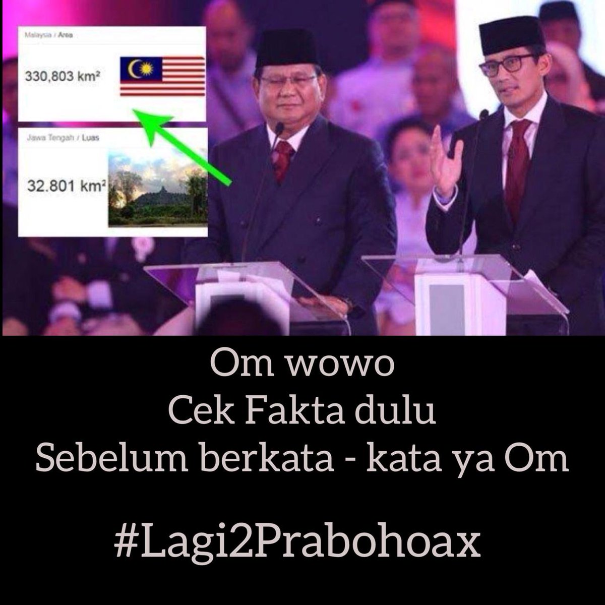 Cek fakta dulu sebelum berkicau ya om...#lagi2prabohoax
<a href="/WawanPurwandl/">Wawan Purwandi</a>
<a href="/kangdede78/">Dede Budhyarto</a> 

#OsoMenangkanJokowi
#BrigadeSultraJokowi