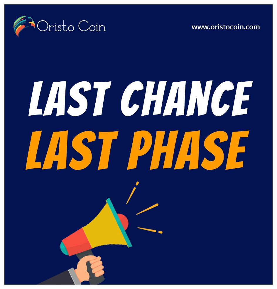 oristocoin's tweet photo. Join the 3rd and the Last Phase of the #ICO &amp; #gain the all round #benefits today.
Visit https://t.co/coOPEtB5gA for more. https://t.co/0HeS8KXzOA