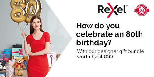 Rexel are celebrating their 80th birthday by giving away a luxury gift bundle AND exclusive prizes! To enter, customers need to buy two Rexel products from ANY range! #HappyBirthdayRexel 🎂 

Check out the myMarketing materials and start promoting today: ow.ly/3Nd950jYRW2
