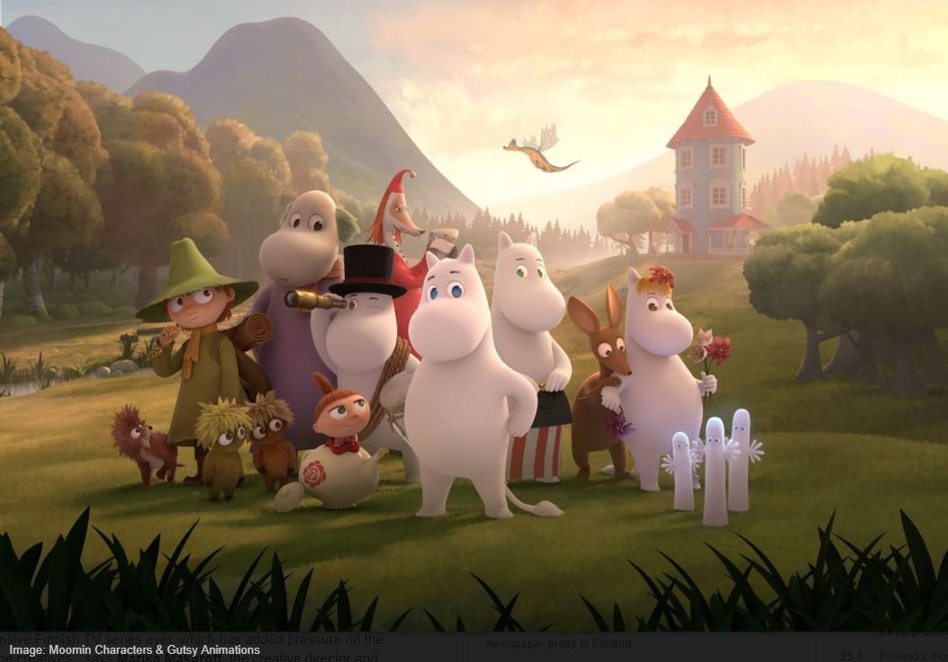 The new Moominvalley series is #Finland’s most expensive TV show -- with the English-language version featuring top British #actors including Jennifer Saunders, Matt Lucas and Rosamund Pike. ow.ly/Hyh830ntK8x <a href="/ylenews/">ylenews</a>