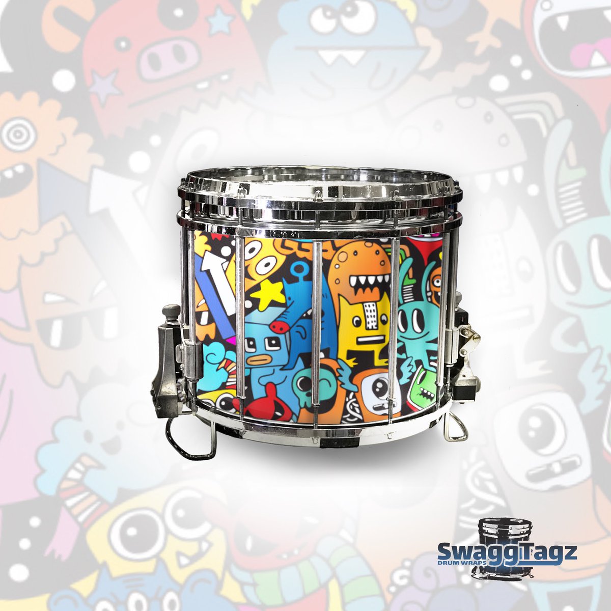 Wrap of the day! #drumwraps #drums #bandsofamerica #drum #drummerlife #drummergirl #snaredrum #quads #bassdrum #winterguard #winterpercussion #drumcorpslife #drummer #drumlife #bandlife #drumline #marchingband #snaredrumfreakz #bandnerd #bandgeek #MusicMonday