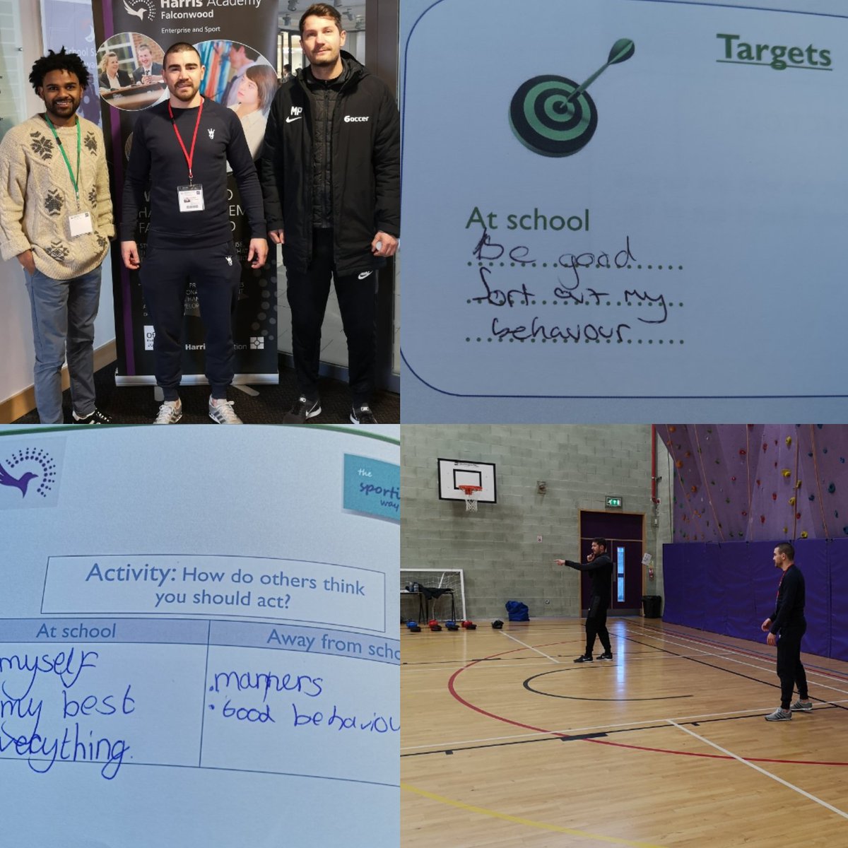 TheSportingWay's tweet photo. Our Monday morning programme at @HAFalconwood thank you British boxing champ @Johnny_Garton for popping in &amp; reinforcing the idea of overcoming adversity.Mark Phillips was so excited he had to join in the practical! Emotional strategies &amp; football next wk w/ @6occerAcademy https://t.co/bk0xw5H8OT