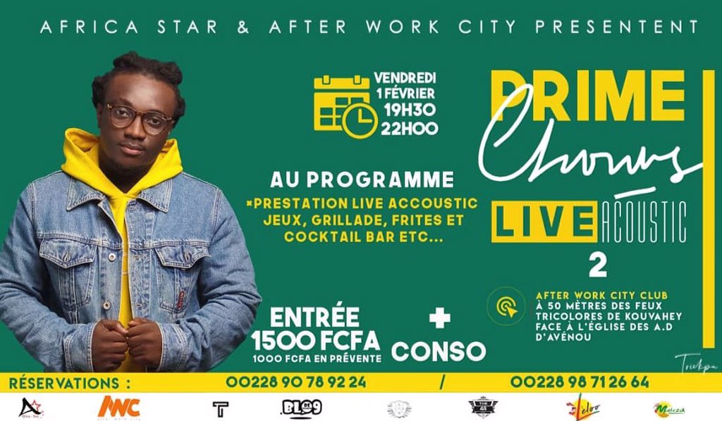 beafricastar's tweet photo. Tu n’as pas encore ton PASS pour le Prime 2 de @ChorusOfficiel ???
Envoies 1150 Fcfa FLOOZ sur 98712664 ou TMONEY sur 90789224
Envoies ensuite par whatsapp 
Nom et Num sur 90789224
Tu recevras après validation du transfert ton TICKET 🎫 électronique ( unique et à usage personnel) https://t.co/aamc1DEKYf