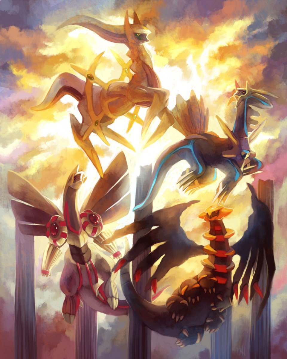 Dialga Palkia Giratina  Pokemon, Dragon type pokemon, Pokemon images