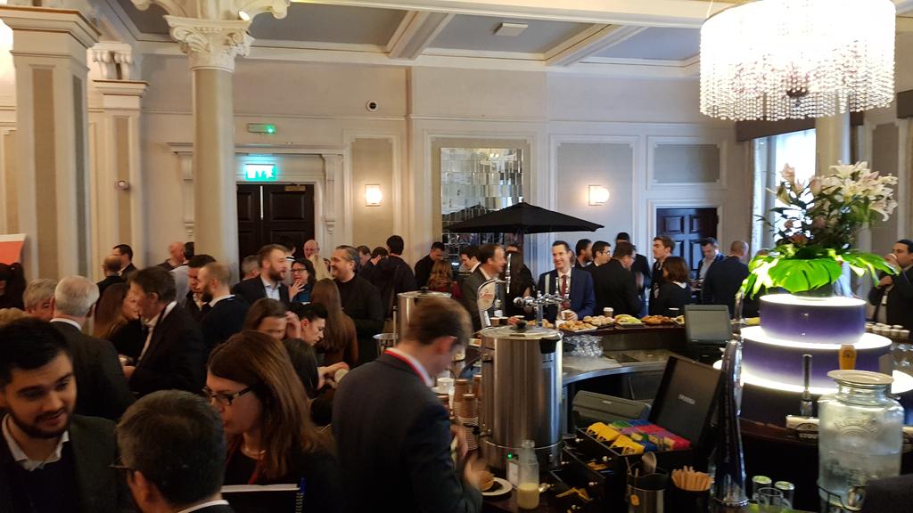 GrahamHS's tweet image. Well if this room is anything to go by #Brexit isn't worrying the #BTR sector. @Bisnow