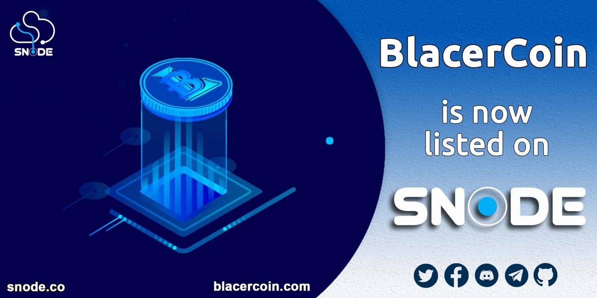 snode_co's tweet image. 📢 We are glad to announce that we have added the support for BlacerCoin (BLCR) @BlacerCoins 

Website: blacercoin.com
Discord: discord.gg/5wSaSaq
MNO: masternodes.online/currencies/BLC…

Instant shared MN for BLCR is also available.
#masternodes #snode #sharedMN $SND $BLCR