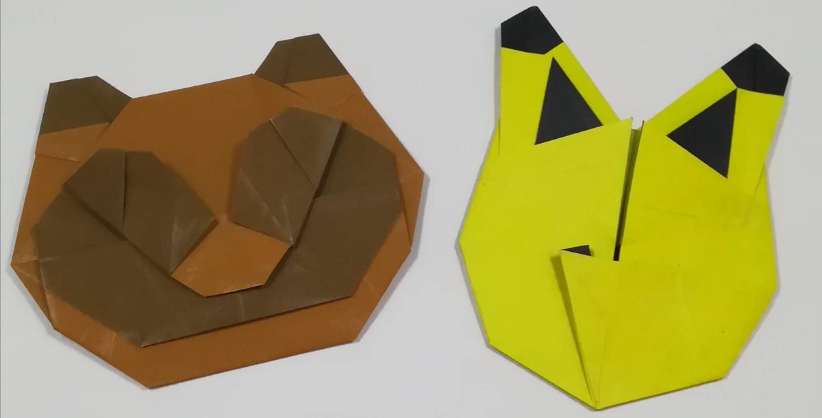 Uzivatel メガネはどこだ R Kei Morisue Na Twitteru タヌキとキツネ 折り紙