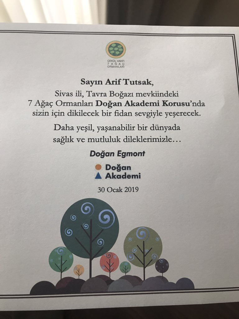 Anlamlı hediye için sonsuz teşekkürler. Sempozyum öncesi Harika bir motivasyon oldu. #DoganAkademi @DOGANEGMONT #GAES19