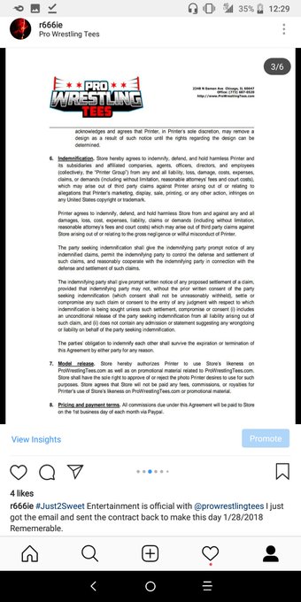 #Just2Sweet Sent. &amp; ##ProWrestlingTees are official. Just signed the contracts. SPECIAL SHOUT OUT TO<a href="/tag/just2sweet"class="tags">#Just2Sweet</a><a href="/tag/prowrestlingtees"class="tags">#ProWrestlingTees</a><a href="/tag/bulletclub"class="tags"><span>#bulletclub</span></a>