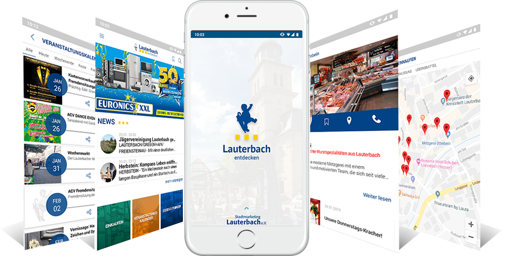 FABRIK19AG's tweet photo. Lauterbach entdecken - eine neue App auf Basis unserer Technologie Mobility Suite mos. #appdev #mittelhessen #stadtapp #cityapp https://t.co/zCZGXoRSKl https://t.co/RXUThDPz5M
