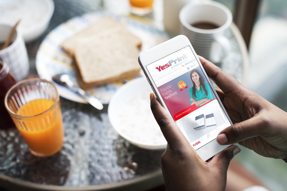 YesprintE's tweet photo. Haz tu #pedido desde el #movil mientras tomas el #desayuno. #clic #emprendedor #emprendedores #impresionante #imprenta #diseñografico #imprentadigital #imprentaonline #publicidadonline #print #tarjetas #folletos #flyers #carteles #carteleria #revistas #imprimir #24h https://t.co/JiT4KH9MWB